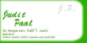 judit paal business card